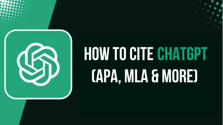 How to Cite ChatGpt